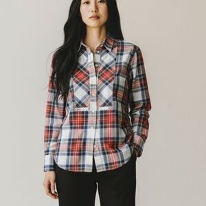 J.Crew Long Sleeve Plaid Buttondown Size Woman's 2
